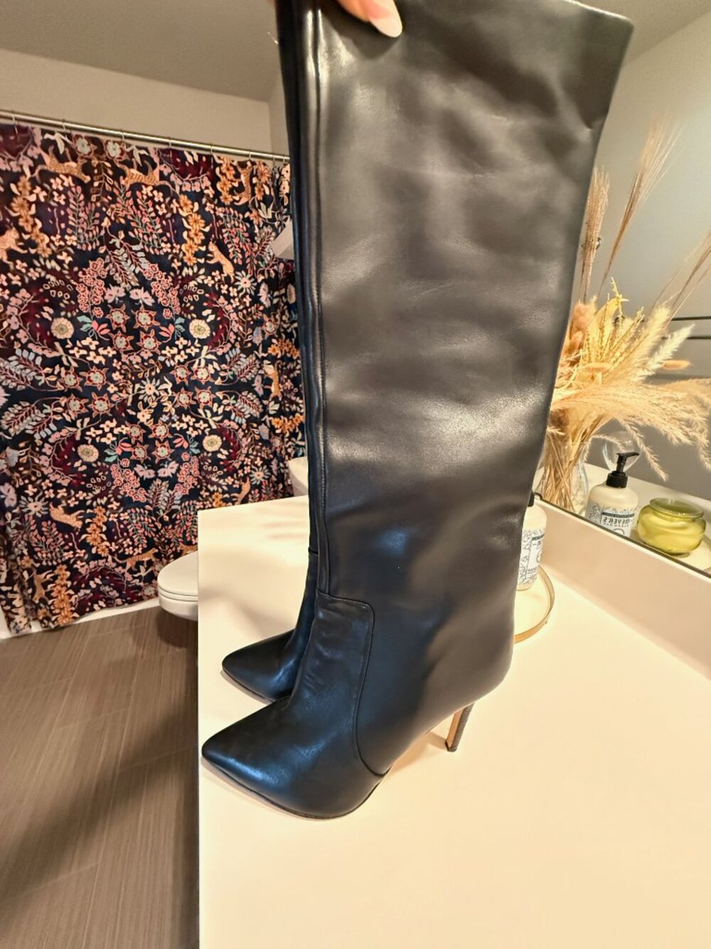Nine West Taler Leather Dress Boots - Picture 3 of 4